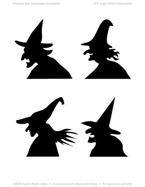 Printable witch face